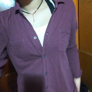 Cute burgandy button down